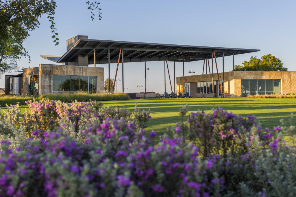 The covered outdoor seating area at Union Park