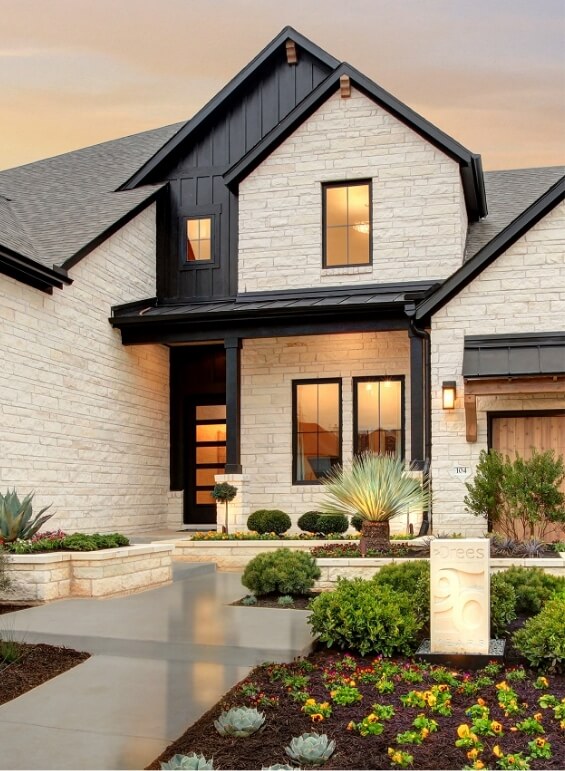 One of the Drees model homes at Wolf Ranch