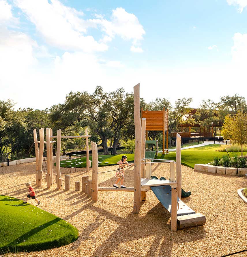 The playground at Wolf Ranch