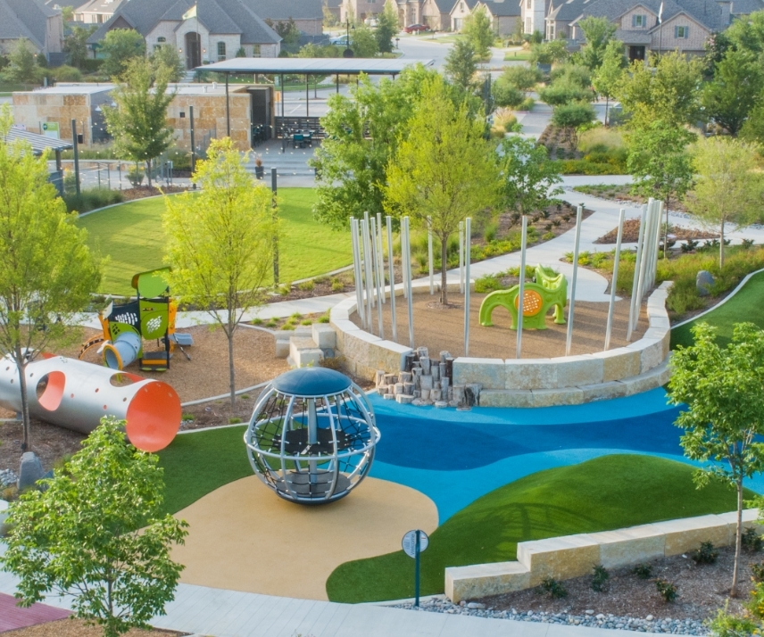 Birds eye view of Exploration Park