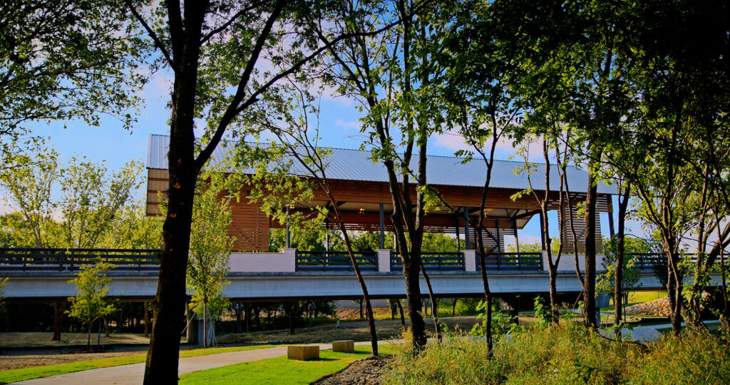 The entrance bridge at Treeline