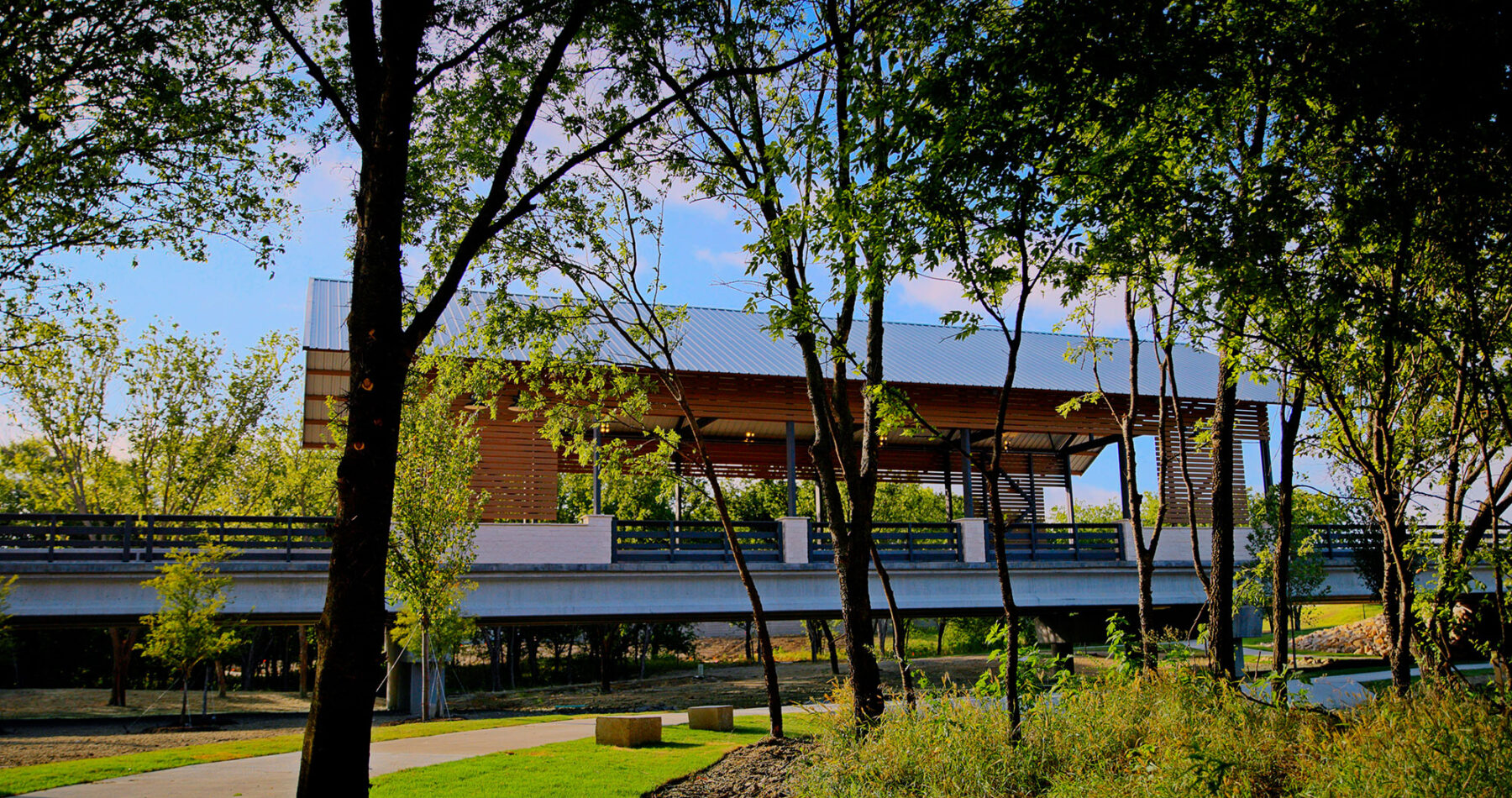 The entrance bridge at Treeline