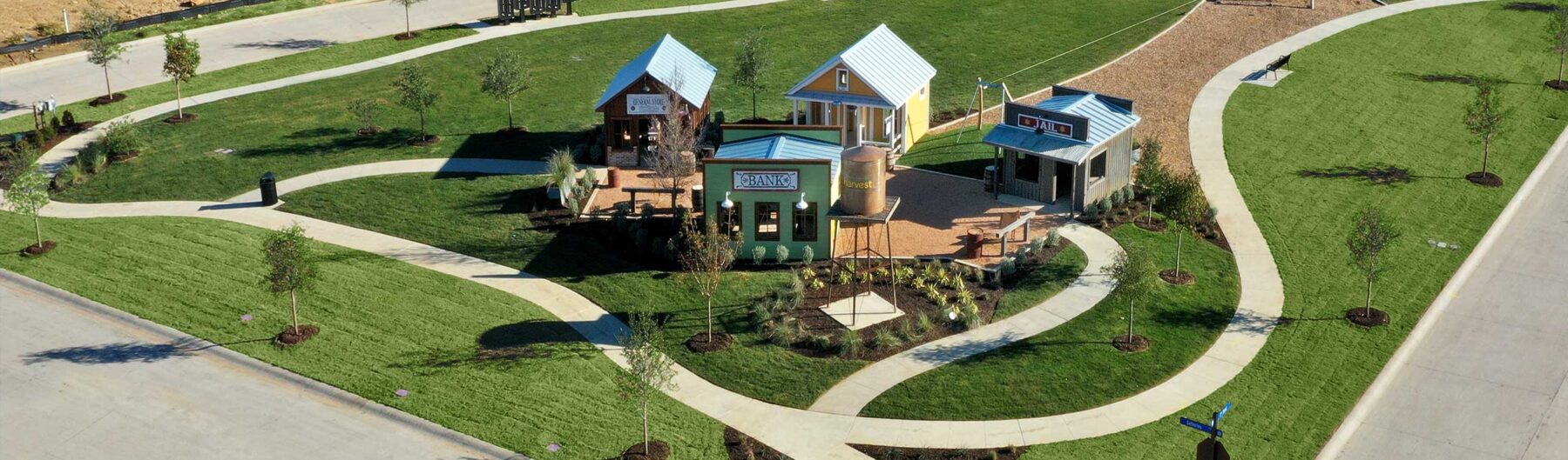 A playground in a Hillwood community