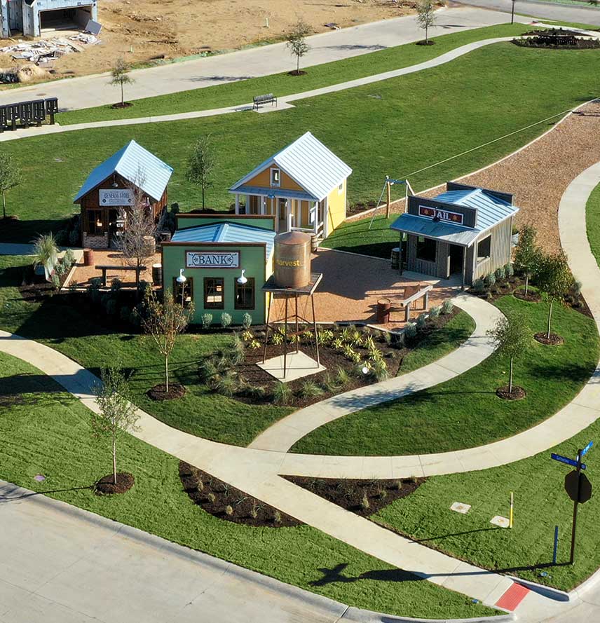 A playground in a Hillwood community