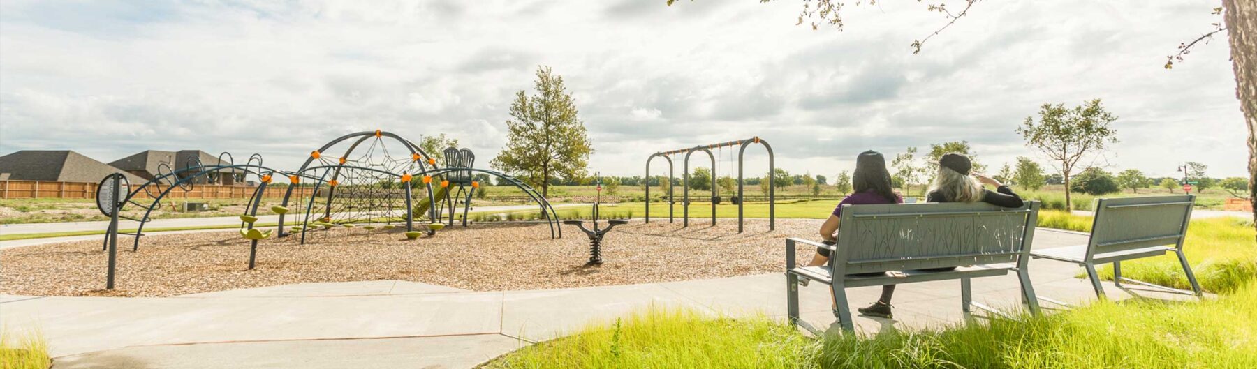 A playground in a Hillwood community