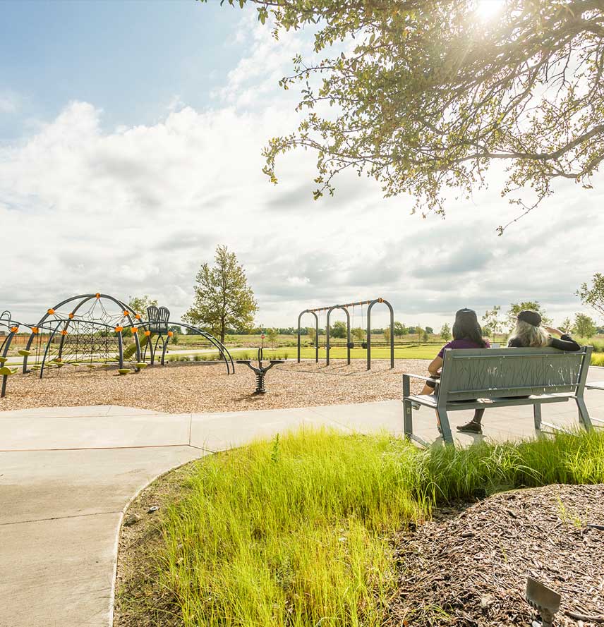 A playground in a Hillwood community