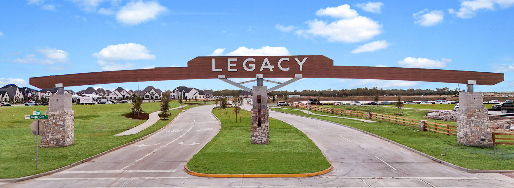 Entrance gate at Legacy