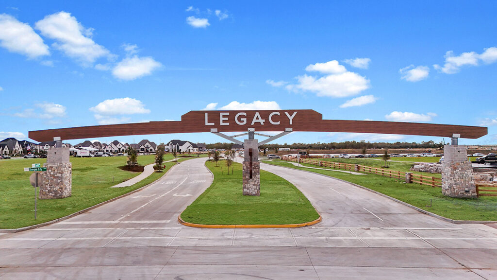 Entrance gate at Legacy