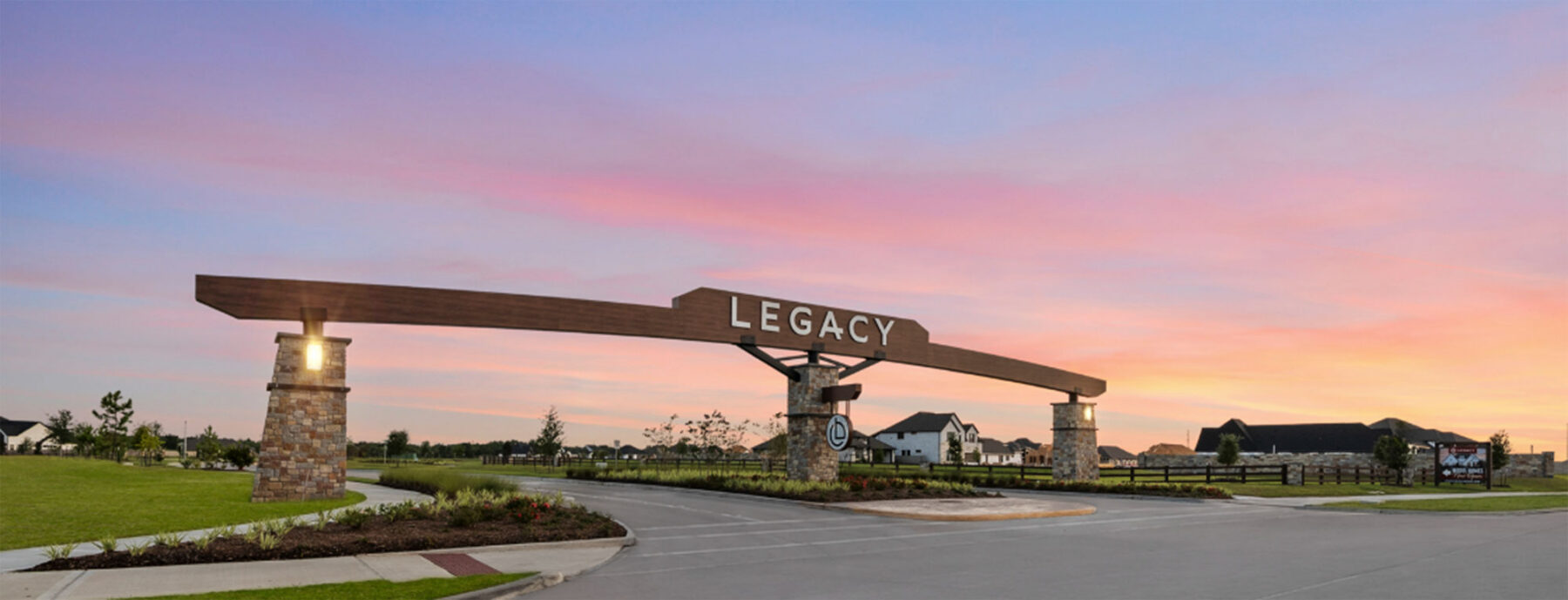 The entrance at Legacy