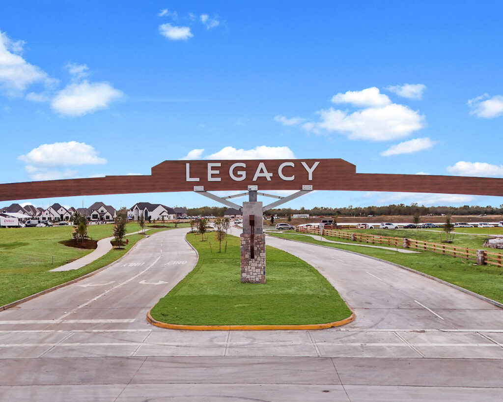 Entrance gate at Legacy